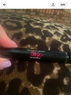 New Victoria's Secret Tease Rollerball - Black with Pink Script